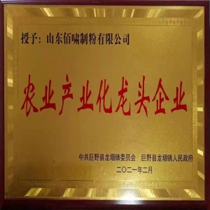 農業(yè)產業(yè)化龍頭企業(yè)